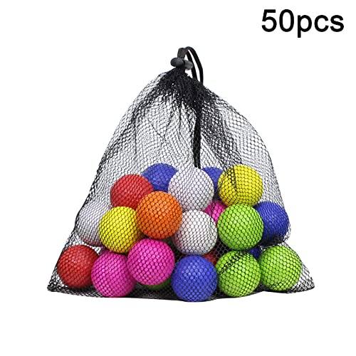 Scott Edward Foam Practice Sponge Golf Balls with Golf Ball Clip, Soft Elastic Light Weight Limited Flight Perfect for Indoor Outdoor, Colorful Golf Training Aid Balls