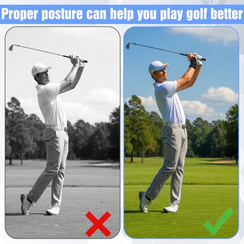 Nogeqi Golf Wrist Training Aid, Golf Wrist Trainer, Adjustable Golf Wrist Brace, Golf Training Aids for Beginners and Pros Train Swing Gesture Auxiliary Tools(Reinforced)