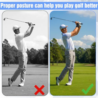 Nogeqi Golf Wrist Training Aid, Golf Wrist Trainer, Adjustable Golf Wrist Brace, Golf Training Aids for Beginners and Pros Train Swing Gesture Auxiliary Tools(Reinforced)