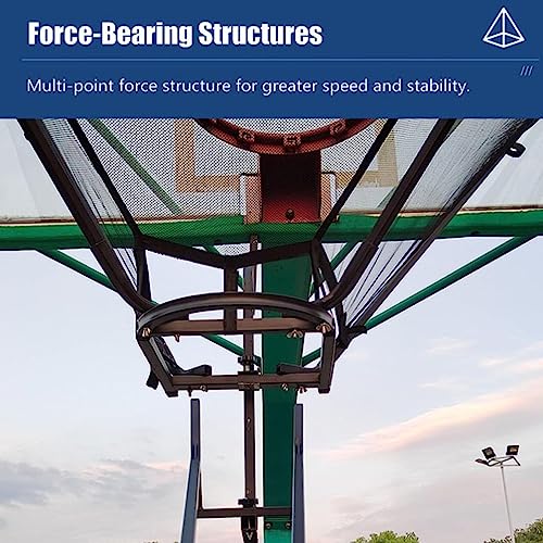 Basketball Rebounder Shot Returner Return Shooting Practice Attachment Net Training Rotating for Hoop with Bag for Storage f