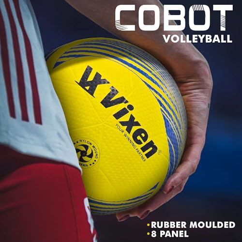 Vixen Volley Ball | Moulded, Composite Leather Pasted Volleyball | Outdoor Volleyball (Suitable for Practice/Match/Beach/Ground)