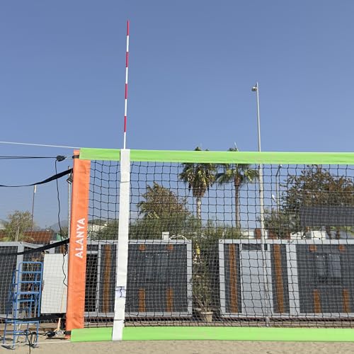 Foldable Volleyball Antenna Set with Hook-and-Loop Sleeves – Portable Fiberglass Net Antennas – Pro-Level Antenna Sleeves - Indoor & Outdoor Volleyball Referee Equipment (Pack of 2)