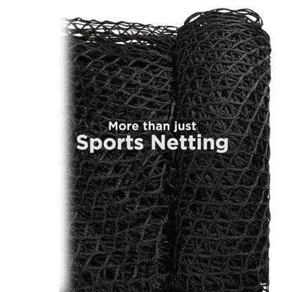 Practice Golf Nets - Ideal for Golf, Hockey, Baseball - Sports Netting, Impact Equipment - Perfect for Backyard Driving, Chipping, Hitting, Pitching Simulators - size: 15x25 Feet, style: Black