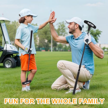 WELSPO Golf Putters for Men and Women Two-Way Kids Putter Mini Golf Putter with 2 Golf Putters, 4 Golf Balls for Right or Left Handed, Adjustable Length Golf Putter for Children, Teenagers and Adults