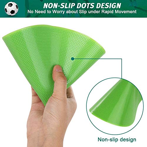 60 Pcs Poly Vinyl Spot Markers Rubber Floor Dots Non Slip Agility Markers Flat Field Cones for PE Gym Classes, Classroom Activities and Games, Soccer Basketball Sports Speed Agility Training