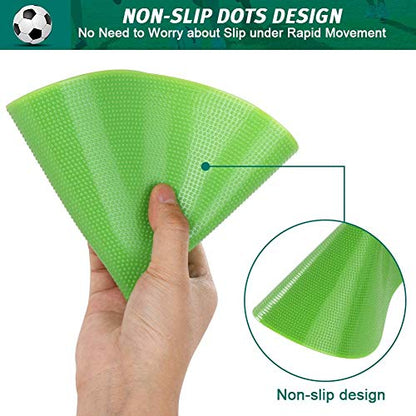 60 Pcs Poly Vinyl Spot Markers Rubber Floor Dots Non Slip Agility Markers Flat Field Cones for PE Gym Classes, Classroom Activities and Games, Soccer Basketball Sports Speed Agility Training