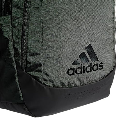 adidas Defender Sports Backpack with Shoe Compartment, Soccer Bag - color: Black/Black