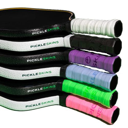 Thin Sliced Overgrip - Pickleball All-Weather Rubber Handle Grip, Single or Multipack - Black, White, Green, Pink, Blue, Purple, Green Tie Dye - Pickleball Accessory