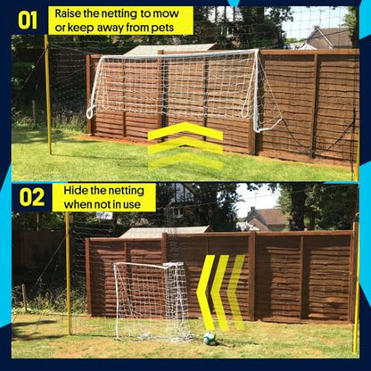Open Goaaal 3-in-1 Soccer Training Rebounder - Soccer Goal for Volley, Passing, Training - Outdoor Sports, Backyard Games - size: Junior with Targets