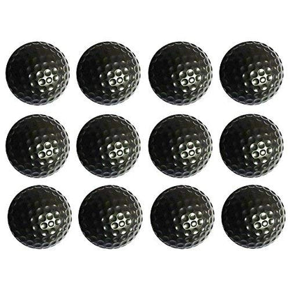 Practice Golf Balls, Foam, Soft for Indoor or Outdoor Training,12 Count Black