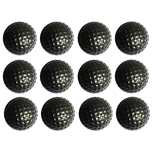 Practice Golf Balls, Foam, Soft for Indoor or Outdoor Training,12 Count Black