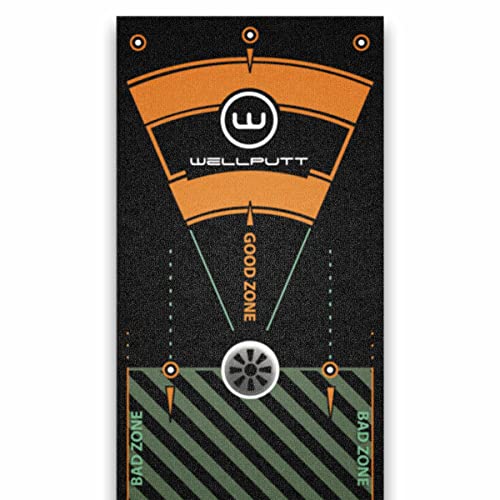 WELLPUTT - Golf Putting Training Mat - 13ft Black