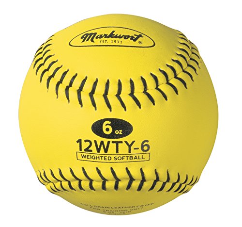 Markwort Lite Weight and Weighted Leather Softball - size: 6-Ounce