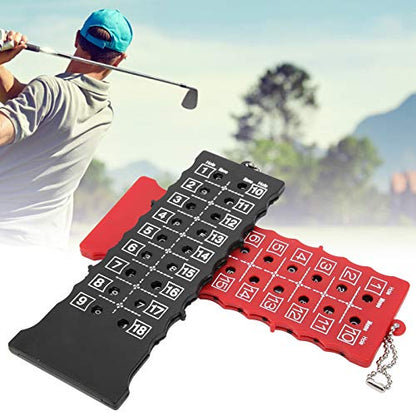 RiToEasysports 2pcs Score Counter,Stroke Counter Score Card Counter 18 Hole Scoreboard Training Practice Competition Accessory