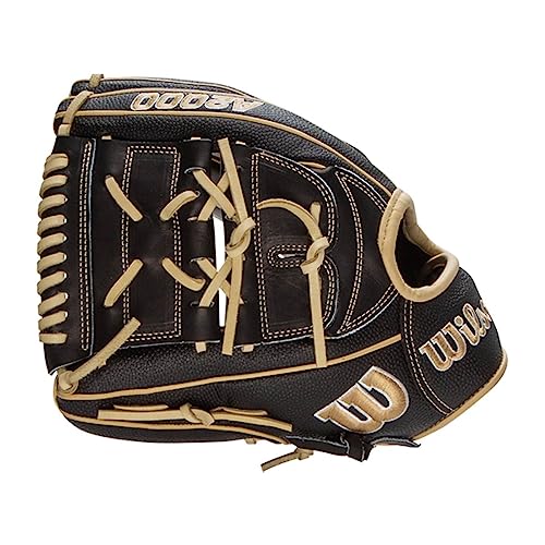 Wilson A2000 Pitcher's Baseball Gloves - color: Black/Blonde, size: 12"