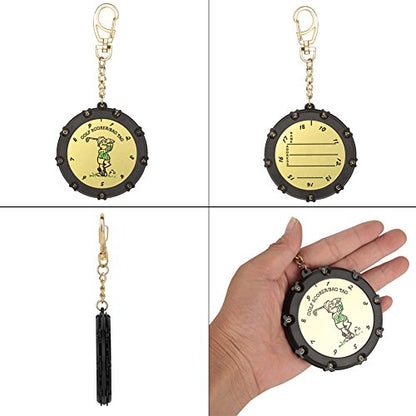 18 Holes Golf Score Stroke Shot Counter Keeper with Clip Keychain Accessories