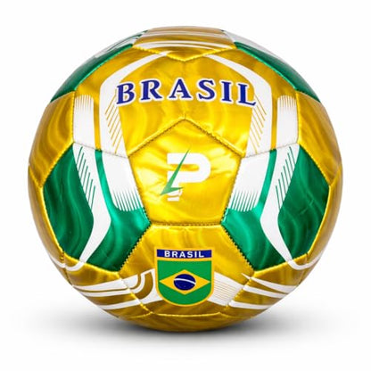 Country Training Soccer Ball: World Edition - size: 5, style: BRASIL