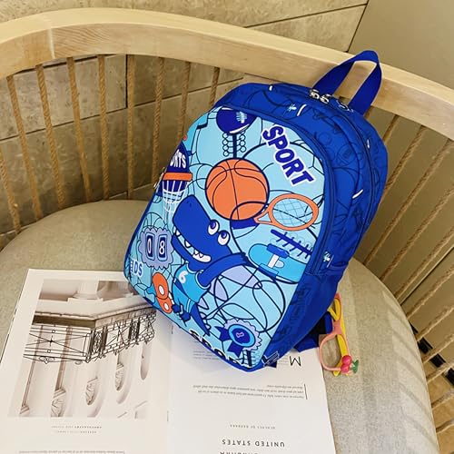 CHERUBIC Kids Toddler Cute Backpack Little Cartoon Travel Lightweight Bag Daypack For 3 Girls Boys (Basketball) - color: Basketball, size: Small-12"H