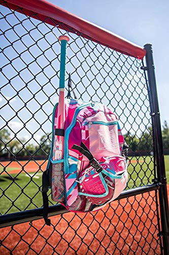 Rawlings | REMIX Backpack Equipment Bag | T-Ball & Youth Baseball / Softball | Pink - color: Pink, size: Youth