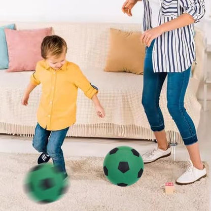 Silent Soccer Ball, Indoor Soccer Ball Training Ball High Density Foam Soccer Ball for Inside Home and Yard, Washable No Noise Soft and Safe Soccer Bouncing Ball Gift for Kids