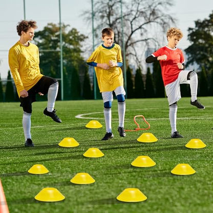 100 Pcs Mini Soccer Cones for Sport Agility Disc Cones Soccer Training for Agility Drills Sports Football