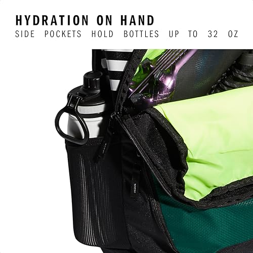 adidas Stadium 4 Soccer Backpack – Team Sports Bag with Ball Pocket, 36L - color: Dark Green/3.0