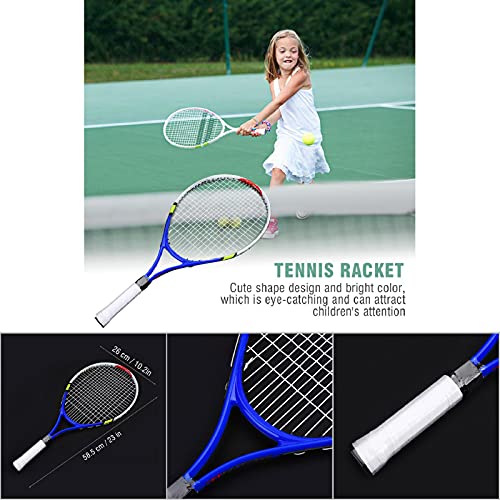 Adult Tennis Rackets, Mid Weight Tennis Racquet for Men and Women College Students Beginner Tennis Racket - color: Blue
