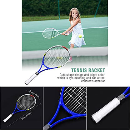 Adult Tennis Rackets, Mid Weight Tennis Racquet for Men and Women College Students Beginner Tennis Racket - color: Blue