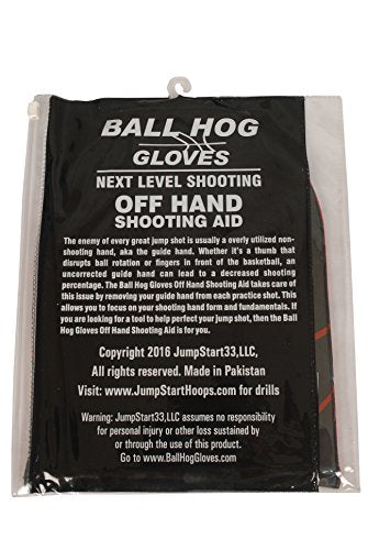 Off Hand Shooting Aid by Ball Hog Gloves (Basketball Training Aid)