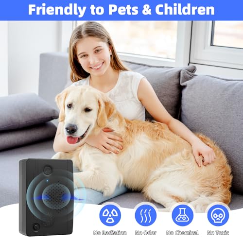 4Pack Ultrasonic Bat Repellent Devices for Attic House Porch, Bat Repellent System, Adjustable Bat Exclusion Device Outdoor&Indoor, Friendly to Human and Pet