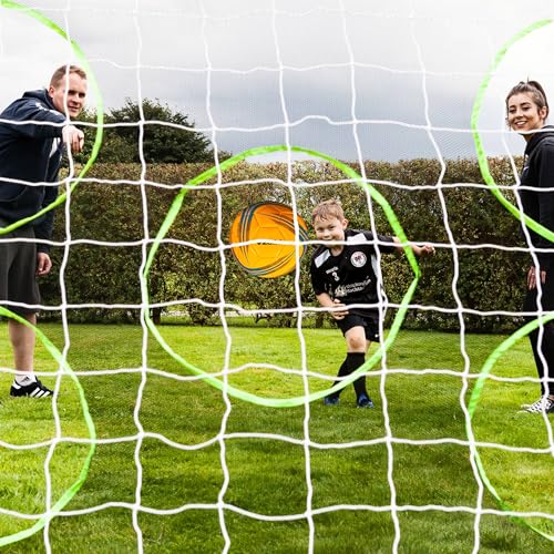 FORZA 8 x 4ft Kids Soccer Goal - The World’s #1 Backyard Goals! | 100% UK-Made, 3 Min Setup, Unbreakable Goalpost + Target & Ball Bundle - Buy FORZA, Play Forever! - style: 4. Goal and Target Net