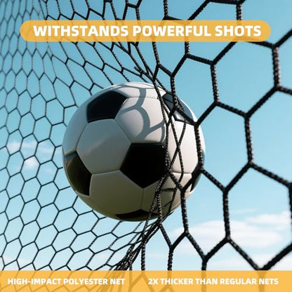 MR Soccer Goal Target Sheet, Field Net, Professional Shooting Practice Aid - size: 24'x8'