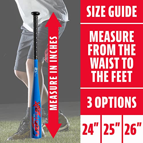 Franklin Sports Kids Teeball Bat - Venom + Barracuda Aluminum + Composite - USA Baseball Certified for Boys + Girls - Youth Metal Bat - Drop -10 to -13