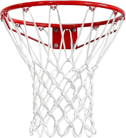 Basketball Net 2 Pack Basketball Net Chain Replacement Basketball Hoop Net 12 Loops White fits Standard Indoor or Outdoor