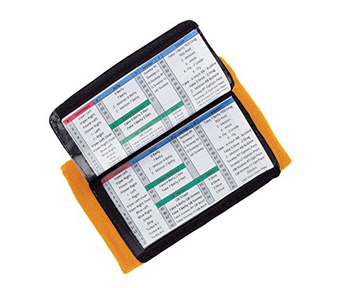 WristCoaches Football Play Wristbands - Youth Quarterback Gear - Wristband Playbook - Softball Wristbands for Signs - color: Orange