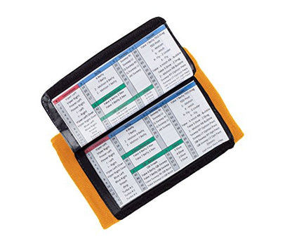 WristCoaches Football Play Wristbands - Youth Quarterback Gear - Wristband Playbook - Softball Wristbands for Signs - color: Orange