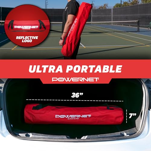 PowerNet Wheeled Caddy Cart for Baseball, Softball and Tennis Balls, Portable Multi Sport Baseball & Tennis Ball Hopper for Use During Training and Drills