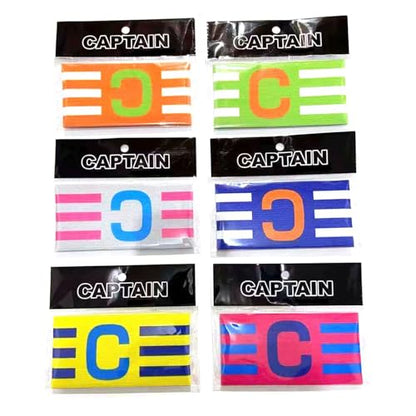 6PCS Elastic Soccer Captain Armband, Adjustable Football Basketball Player Bands for Adult Youth