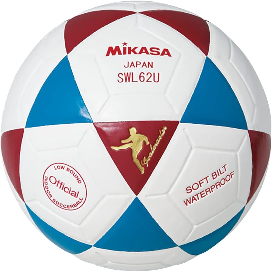 Mikasa SWL62 Series Futsal Soccer Ball, Low Bounce 62cm Blue red