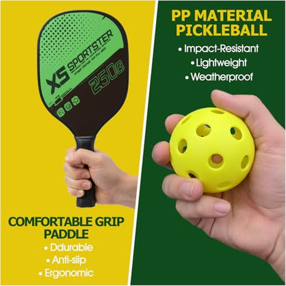 Pickleball Trainer Rebounder for Solo & Group Practice, Improve Reaction & Coordination, Easy Setup, 1 Set