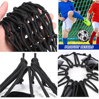 TOBWOLF Football Kick Trainer, Soccer Return Trainer Net Fits Ball Size 3, 4, 5, Hands-Free Soccer Kick Throw Training Aid