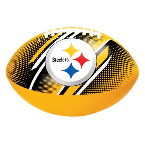 BigMouth 18” Inflatable Pool Football Officially Licensed NFL Fan Gear Merchandise Beach Ball Games for Adults and Teens - style: Pittsburgh Steelers