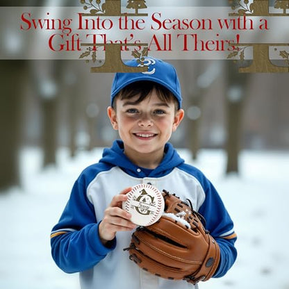 Personalized Baseball Ball with Custom Name, Engraved Ball, Personalized Baseball Gifts for Team, Coach, Player, Senior, Custom Award Trophy, Engraved Gift Thank You Coach - style: Christmas