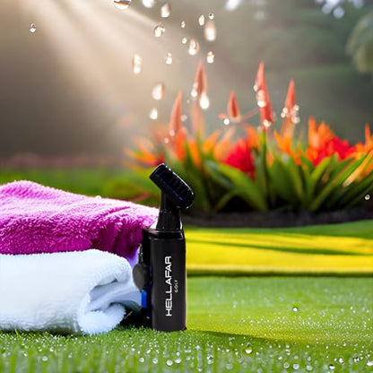 Premium Golf Club Water Brush Groove Cleaner with Retractable Clip and Nylon Bristles - Holds 5 Ounces of Water - Golf Accessories for Men, Best Golf Gifts for Men