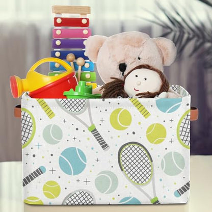Cubes Storage Baskets,Tennis Ball Foldable Storage Box,Waterproof Open Shelf Organizer Bin for Kid Clothes Toy Empty Gift Baskets