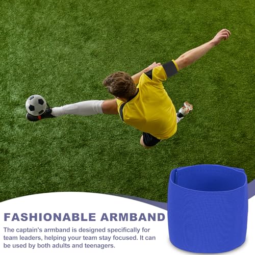 Soccer Captain Armband, Elastic Wrist Arm Bands Adjustable Player Team Leader Anti-Slip Badge Sports Accessories-Fit - color: Ocean Gradient