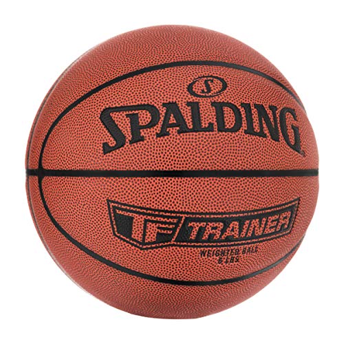 Spalding TF-Trainer Weighted Basketballs |Improve Dribbling & Passing Strength| Available in 3 or 6 Pound Weights - color: 6 Pound - Brown, size: Size 7 - 29.5"