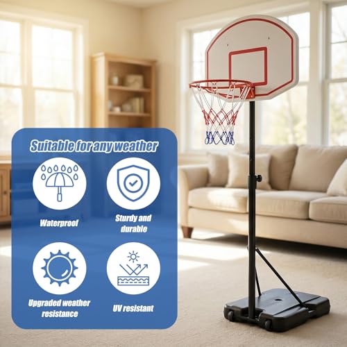 2 Pack Mini Basketball Nets Replacement 8 Loops Basketball Hoop Net for Indoor and Outdoor Small Rim