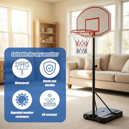 2 Pack Mini Basketball Nets Replacement 8 Loops Basketball Hoop Net for Indoor and Outdoor Small Rim