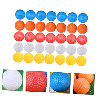 YARNOW 35pcs Indoor Golf Practice Lightweight Hollow Training for Safe Use No Odor Reusable for Golf Enthusiasts and Beginners